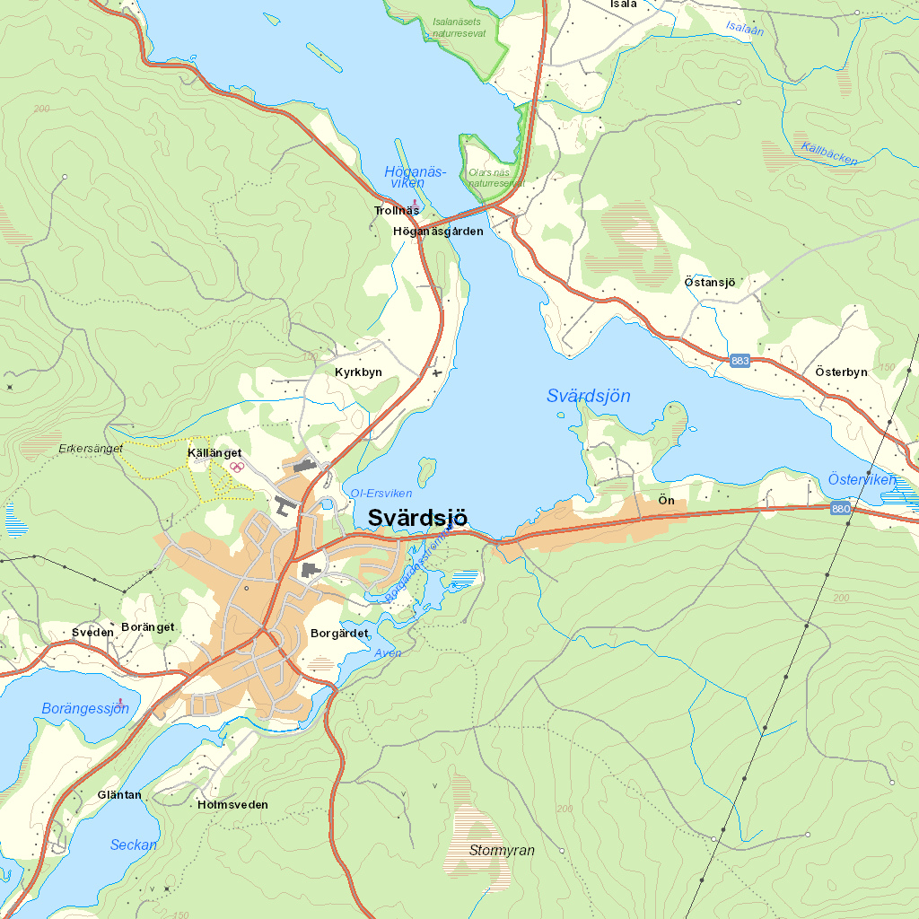 karta över svärdsjö Borgärdet, Svärdsjö   Startsida