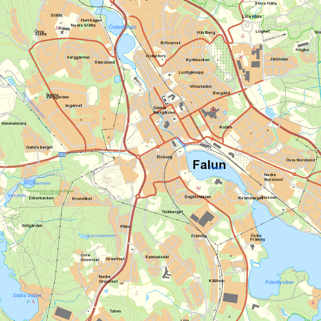 Karta Falu Kommun | Karta Mellersta